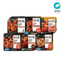 [청정원] 안주야 (막창닭발껍데기 외) 4개(택2), 1. 매운껍데기 180g x 2개_6. 양념벌집껍데기