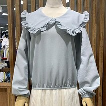 에잇컨셉 무지카라프릴 블라우스 C22C7FBL014-SK (5컬러)