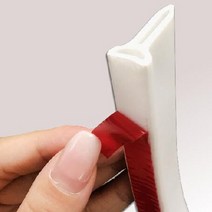 화장실 샤워부스 욕실 방수 물막이 쫄대 문지방 파티션 스틱 고무 실리콘 배리어 워터 스토퍼 구부릴 수 있는 도어 바닥 씰링 스트립, 100x3cm, 01 100x3cm