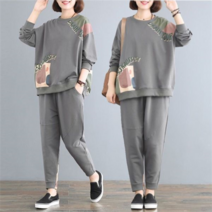 [바니드] 여성 봄 가을 트레이닝복세트 패션 플러스 스포츠웨어 - 0904