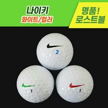 나이키 색상혼합 로스트볼 10알A, 1개, 화이트컬러혼합, 10개