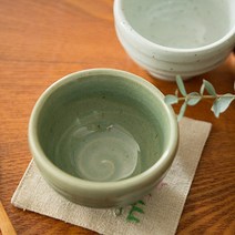토담 동동주잔 막걸리 사케 후식 술잔, 토담후식잔(고백자)