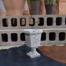 빈티지 시멘트화분 엔틱 컴포트 10x18cm, 도깨비천국 본상품선택, 1개