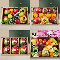 프리미엄 혼합과일세트 10+1 명절 고급 과일선물세트 보자기 포장 과일바구니 과일박스, 명절 혼합과일선물세트 9.5kg(금색보자기 증정)