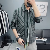 골지셔츠 남자 긴 소매 봄계절 트렌드 코트 멋진 캐쥬얼 순면 코튼 링클프리 2098167350