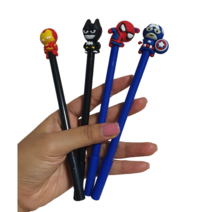 마블 어벤져스 히어로 0.5 중성펜 4종 /스파이더맨 아이언맨 캡틴아메리카 베트맨, 3개