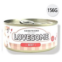 러브썸 강아지캔 156G 24개입(1BOX), 소고기, 종류:소고기|사이즈:156G