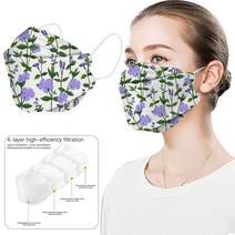 10PCS 성인 폴카 도트 인쇄 일회용 얼굴 마스크 물고기 모양의 Meltblown 헝겊 3d 보호 Earloop 붕대 Masques, 08 H