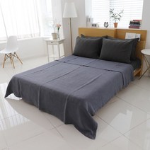 데코그램 3중직 풍기인견 피그먼트 여름이불, 차콜