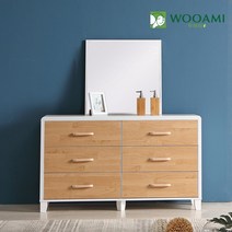 로에안1200 와이드화장대세트, 오크화이트