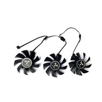 호환용 다채로운 igame Geforce Gtx 1070Ti 1060 1080 그래픽 카드 팬용 3pcs 75mm 4pin 1050, [01] 3pcs, 01 3pcs