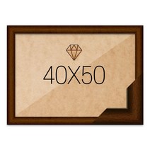 보석십자수액자 40x50 고급형 우드 브라운, 단품