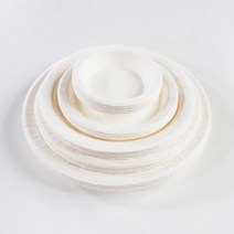 무지 일회용 종이접시 18cm 10입 천연펄프 파티 소풍 야유회