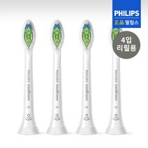 [필립스] 옵티멀 칫솔모 4입(리필용) HX6064/67 / PHILIPS / 호환모델(다이아몬드클린 이지클린 플렉스케어 소닉케어 키