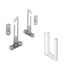 여닫이 창문 열림각도조절 추락방지 안전 수대 2개 도어개폐부품 리드스테이, 좌 실버