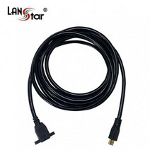 랜스타 4K UHD 60Hz HDMI M/F 판넬형 SCREW 케이블 1M LS-HDMI-SMF-1M