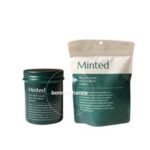 고체치약 울트라 민트향 구취 입냄새 백태 제거 민티드 치약 90정 1개 + 리필형 180정 1개