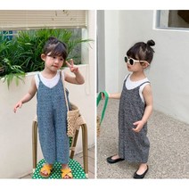 주니유니 국내배송 아동 끈나시와이드슈트세트 아동점프슈트 유아점프슈트 여아점프슈트 여름점프슈트