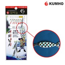 금호 고등어 전갱이 전어 숭어 카고 카드채비 낚시 바늘 어피바늘 채비 세트
