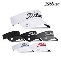 타이틀리스트 23년 신상품 퍼포먼스 볼마커 바이저 골프모자 TH23VPBMK, 블랙화이트