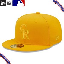 [미국정품] 853837 스냅백 캡모자 MLB [콜로라도 로키스] 뉴에라 Tonal 59FIFTY Fitted Hat - Gold