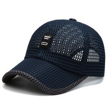 FREELIFE 여름 여성 남자 메쉬 야구 모자 브림 패치 워크 레이블 스틱 야외 통풍 힙합, Navy Cap 2