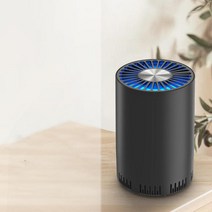 차량용공기청정기 미니공기청정기 자동차공기청정기 에어 필터 클리너 활성탄 usb 실내 리무버 흡수제 디퓨저 세균 꽃가루 냄새 연기, 검은 색