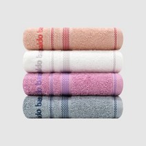 송월타월 아날도바시니 재즈40 수건 120g 20수 면사, 피치, 2개