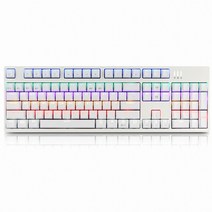 ABKO 유선 기계식 키보드/앱코 HACKER K660 완전방수 무접점 광축 키보드 화이트 (클릭)