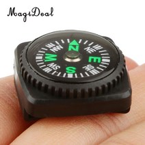 나침반 서바이벌키트 패러글라이딩장비 magideal 방수 나침반 with holster watch band paracord 팔찌 탐색 블랙 캠핑 하이킹 비상 생존 액세스