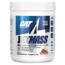 GAT JetMASS 빠르게 작용하는 볼류마이징 크레아틴 시스템 딸기 레모네이드 708g(25oz)