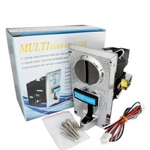 현금 지폐 계수기 감별기 동전multi coin acceptor selector 전자 롤다운 메커니즘 cpu programmable 자동 판매기 mech 아케이드 게임 티켓, 노란색