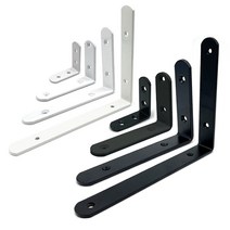 ㄱ자 선반대 꺽쇠 브라켓 받침대 꺽쇠철물 까치발, 기본 2형 블랙 [ XL ] 200mm * 250mm