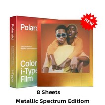 즉석 플로라이드 인화 폴라로이드 카메라 1 대 오리지널 600 컬러 필름/i 형 필름/SX-70 필름 Onestep2/Onestep +/i-Type/ Now 에 적합, 04 Metallic Spectrum