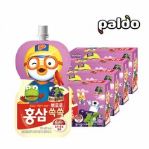 팔도 뽀로로 홍삼쏙쏙 포도블루베리, 100ml, 40개