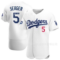 2022 프로야구 유니폼 다저스 7#5#채란 화이트 엘리트판 남성복 자수 유니폼 팬