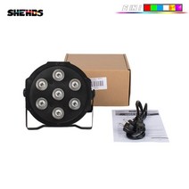 상업용조명 카페 상가 레이져 DJWORLD 핫 LED 평면 파 7X18W/7X12W RGBWA UV/RGBW 가족 생일 파티 극장 웨, 01 RGBWA UV_04 영국 플러그