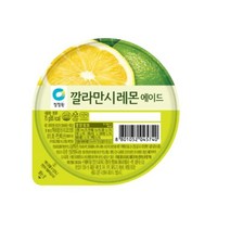 팬트리 학원 식재료 청정원 깔라만시레몬에이드 건강주스 탕비실 음료수 100ml 50개 1세트, 2세트