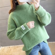 드레스날다 치즈 수플레 반폴라 루즈핏 니트(mknit1487)