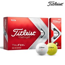 타이틀리스트 2022 TRUFEEL 트루필 2피스 12구 골프볼, 화이트
