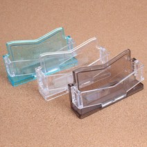탁상용 투명 디자인 개인 명함꽂이 오피스용품 사무실 사무, 1개, 검정