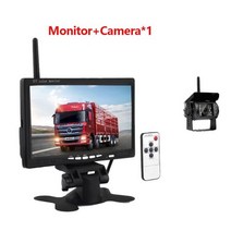 후방 카메라 차량 모니터 무선 인치 트럭 버스 트레일러 굴삭기 자동차, B with one camera