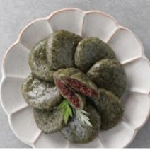 [제주도 참쑥] 떡 밥알 찹쌀떡 쑥떡 개별 낱개 포장 아침 식사 대용, 50g, 10개