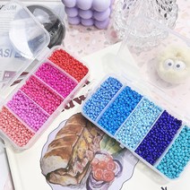 샤론델 3mm 시드비즈 선셋&오션 5칸 세트 2종 1-5035 비즈 팔찌 반지 취미 집콕, 1.레드선셋(키트만)