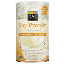 365에브리데이벨류 365 Everyday Value Soy Protein 소이프로틴 대두단백질 바닐라 가루 분말 파우더 443g, 이미지참조, 1세트