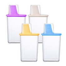 제오닉 냉장고 도어 잡곡보관용기 2호 세트, 혼합 색상