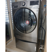 LG전자 트롬 트윈워시 드럼세탁기 F21VDTM 21kg 방문설치, 모던 스테인리스, F21VDT, F4VC
