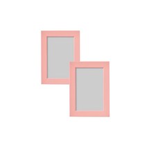 이케아 액자 피스크보 액자프레임 벽걸이 스탠드 라이트핑크 10x15cm