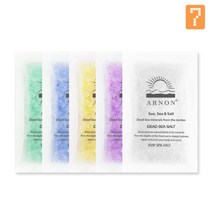 세븐뷰티 아르논 사해소금 80g 소분 소량 일회용 입욕제 족욕제 바스솔트 소금마사지 미네랄 아로마솔트, 80g 내추럴