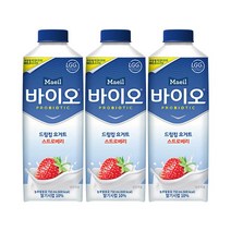 매일 바이오 드링킹 딸기 750ml 3개, 매일 바이오 드링킹 딸기 750ml, 3개